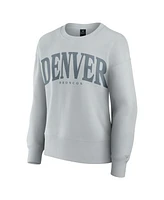 Fanatics Women's Gray Denver Broncos Elements Pullover Sweatshirt