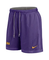 Nike Men's Purple/Heather Gray Lsu Tigers Player Reversible Shorts