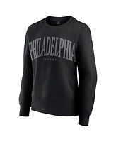 Fanatics Women's Black Philadelphia Flyers Elements Flow Pullover Sweatshirt