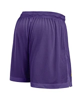 Nike Men's Purple/Heather Gray Lsu Tigers Player Reversible Shorts