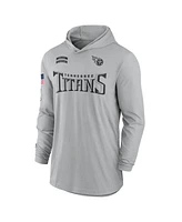 Nike Men's Gray Tennessee Titans 2024 Salute to Service Lightweight Performance Long Sleeve Hooded T-Shirt