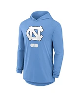 Jordan Men's Light Blue North Carolina Tar Heels Lightweight Performance Long Sleeve Hoodie T-Shirt