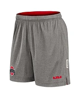 Nike Men's Scarlet/Heather Gray Ohio State Buckeyes Player Reversible Shorts