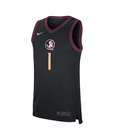 Nike Men's 1 Black Florida State Seminoles Alternate Replica Jersey