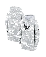 Nike Women's Arctic Camo Houston Texans 2024 Salute To Service Club Fleece Oversized Pullover Hoodie