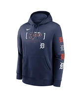 Nike Men's Navy Detroit Tigers Club Stack Pullover Hoodie