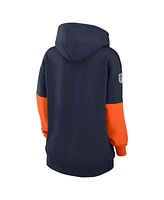 Nike Women's Navy Denver Broncos 2024 Sideline Essential Fleece Pullover Hoodie