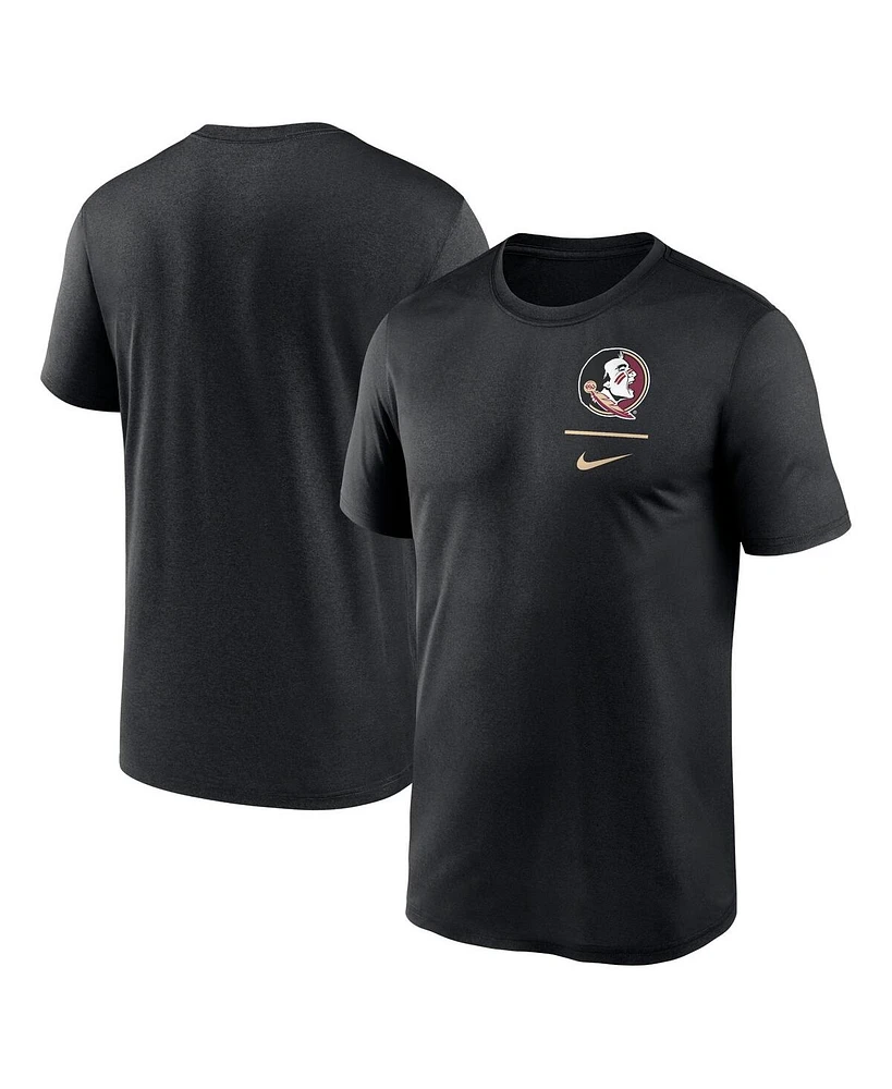 Nike Men's Black Florida State Seminoles Primary Logo Legend Performance T-Shirt