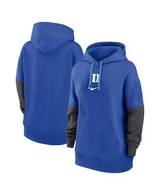 Nike Women's Royal Duke Blue Devils 2024 Sideline Essential Pullover Hoodie