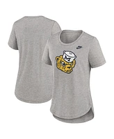 Nike Women's Heather Gray Michigan Wolverines Legacy Tri-Blend T-Shirt