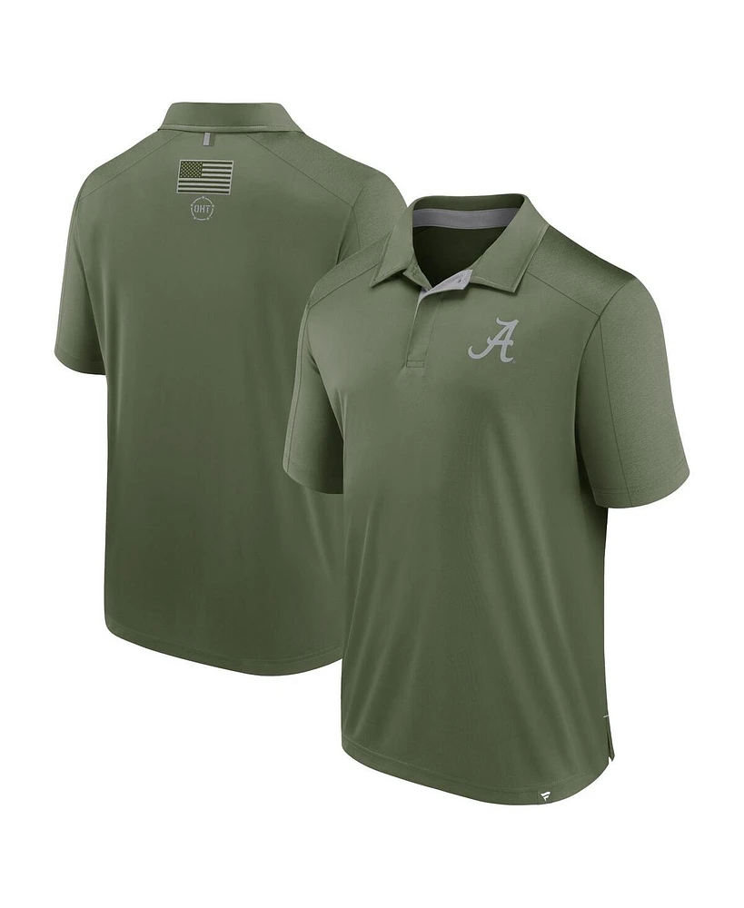 Fanatics Men's Olive Alabama Crimson Tide Oht Defender Polo