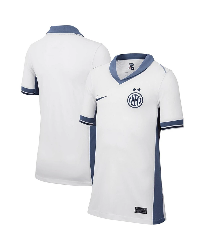 Nike Big Boys and Girls White Inter Milan 2024 Away Replica Jersey