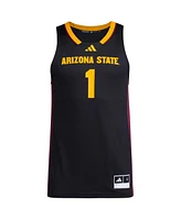 Adidas Men's 1 Black Arizona State Sun Devils Replica Swingman Jersey