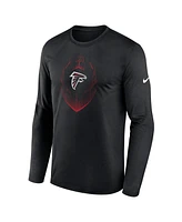 Nike Men's Black Atlanta Falcons Legend Icon Long Sleeve T-Shirt