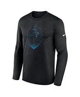 Nike Men's Black Carolina Panthers Legend Icon Long Sleeve T-Shirt