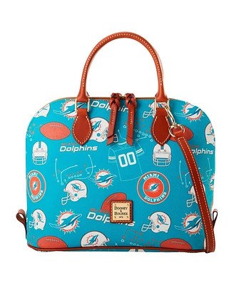 Dooney & Bourke Miami Dolphins Game Day Zip Satchel