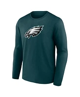 Fanatics Men's Midnight Green Philadelphia Eagles Primary Logo Long Sleeve T-Shirt