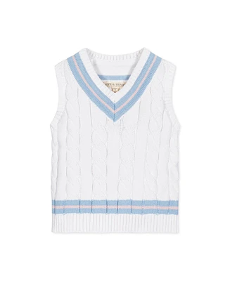 Hope & Henry Baby Boys Organic V-Neck Cricket Sweater Vest