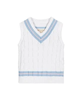 Hope & Henry Baby Boys Organic V-Neck Cricket Sweater Vest