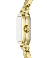Kate Spade New York Women's Gracie Square Three-Hand Gold-Tone Stainless Steel Watch, 25mm