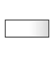 vidaXL Led Bathroom Mirror Gray 39.4"x3.3"x14.6" Acrylic