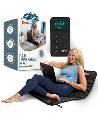 LifePro Portable Far Infrared Heating Mat – Infrared Heat Pad for Back Pain Relief, Improved Mood, Energy & Recovery