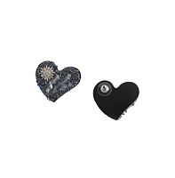 Sohi Star Heart Stud Earrings