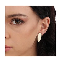 Minimal Almond Stud Earrings