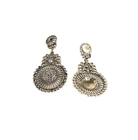 Sohi Embellished Filigree Drop Earrings