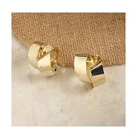 Sohi Minimal Rolled Stud Earrings