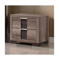 Slickblue Nightstand with 2 Drawers for Practical and Stylish Bedroom Storage