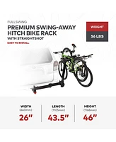 Yakima FullSwing Premium Swing-Away Bike Rack with ZipStrips, Universal Fit