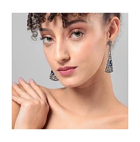 Sohi Triangle Filigree Drop Earrings