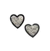 Heart Shaped Stud Earrings