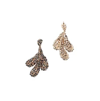 Sohi Crystal Abstract Drop Earrings