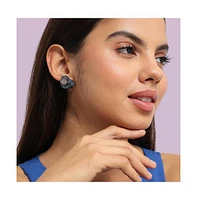 Sohi Flora Heart Stud Earrings