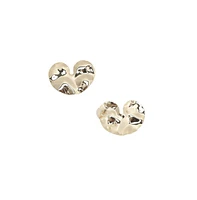 Textured Heart Stud Earrings