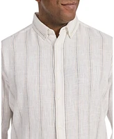 Johnny Bigg Big & Tall Madrid Stripe Linen Shirt