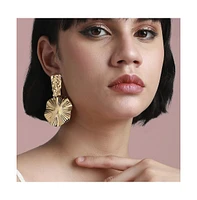 Sohi Textured Abstarct Drop Earrings