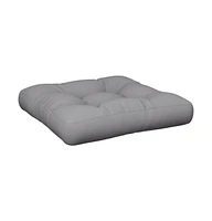 vidaXL Pallet Cushion Gray Fabric