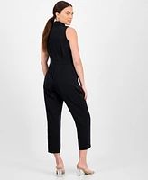 I.n.c. International Concepts Petite Sleeveless Notch-Lapel Jumpsuit, Created for Macy's