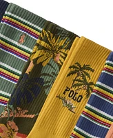 Polo Ralph Lauren Men's 6-Pk. Rl Surf Club Bear Crew Socks