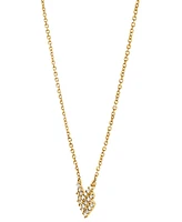 Diamond Triple Chevron Pendant Necklace (1/10 ct. t.w.) in 10k Gold, 16" + 2" extender