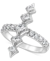 Diamond Vertical Bar Statement Ring (1 ct. t.w.) in 14k White Gold