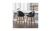 Slickblue Set of 2 Bar Stools for Stylish and Comfortable Counter Seating