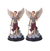 Fc Design "2-pc Set" 6"H Archangel Jehudiel Statue Saint Jegudiel The Angel of Work Holy Figurine Statue Ornament Home Room Office Decor and Perfect I