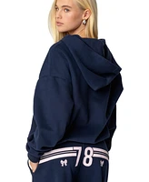 Edikted Women's 78 Bow Zip Up Hoodie