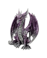 Fc Design "2-pc Set" 7"H Purple Dragon Sitting Figurine Statue Ornament Home Room Office Decor and Perfect Ideas for Housewarming, Holidays and Birthd