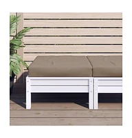vidaXL Pallet Cushion Taupe 23.6"x23.6"x2.4" Oxford Fabric