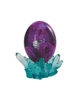 Fc Design "2-pc Set" 5"H Purple Dragon in Arcylic Egg with Faux Crystal Figurine Statue Ornament Home Room Office Decor and Perfect Ideas for Housewar